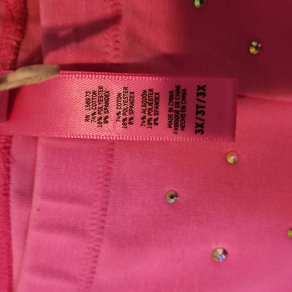 SKIMS OUTDOOR PINK RHINESTONE LEGGING SIZE 3X NWT - Picture 4 of 6